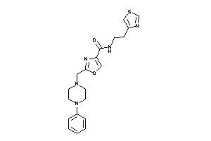 2-[(4-phenylpiperazino)methyl]-N-(2-thiazol-4-ylethyl)oxazole-4-carboxamide