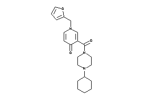 3-(4-cyclohexylpiperazine-1-carbonyl)-1-(2-furfuryl)-4-pyridone