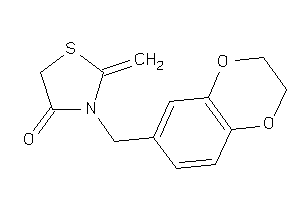 3-(2,3-dihydro-1,4-benzodioxin-6-ylmethyl)-2-methylene-thiazolidin-4-one