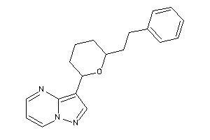 3-(6-phenethyltetrahydropyran-2-yl)pyrazolo[1,5-a]pyrimidine