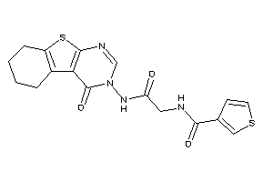 N-[2-keto-2-[(4-keto-5,6,7,8-tetrahydrobenzothiopheno[2,3-d]pyrimidin-3-yl)amino]ethyl]thiophene-3-carboxamide