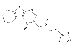 N-(4-keto-5,6,7,8-tetrahydrobenzothiopheno[2,3-d]pyrimidin-3-yl)-3-thiazol-2-yl-propionamide