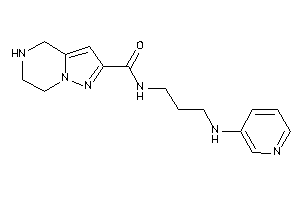 N-[3-(3-pyridylamino)propyl]-4,5,6,7-tetrahydropyrazolo[1,5-a]pyrazine-2-carboxamide