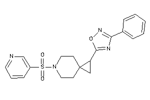 3-phenyl-5-[6-(3-pyridylsulfonyl)-6-azaspiro[2.5]octan-1-yl]-1,2,4-oxadiazole