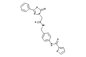 N-[4-[[[2-(2-keto-5-phenyl-1,3,4-oxadiazol-3-yl)acetyl]amino]methyl]phenyl]-2-furamide