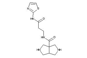 N-[3-keto-3-(thiazol-2-ylamino)propyl]-2,3,3a,4,5,6-hexahydro-1H-pyrrolo[3,4-c]pyrrole-6a-carboxamide