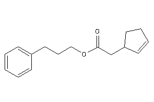 2-cyclopent-2-en-1-ylacetic Acid 3-phenylpropyl Ester