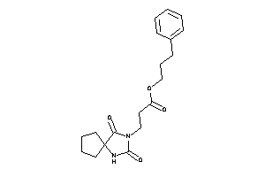 3-(2,4-diketo-1,3-diazaspiro[4.4]nonan-3-yl)propionic Acid 3-phenylpropyl Ester