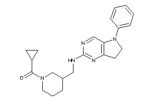 Cyclopropyl-[3-[[(5-phenyl-6,7-dihydropyrrolo[3,2-d]pyrimidin-2-yl)amino]methyl]piperidino]methanone