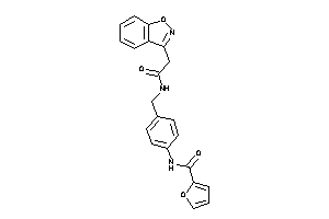 N-[4-[[(2-indoxazen-3-ylacetyl)amino]methyl]phenyl]-2-furamide