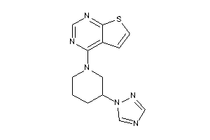 4-[3-(1,2,4-triazol-1-yl)piperidino]thieno[2,3-d]pyrimidine