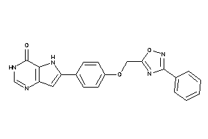 6-[4-[(3-phenyl-1,2,4-oxadiazol-5-yl)methoxy]phenyl]-3,5-dihydropyrrolo[3,2-d]pyrimidin-4-one