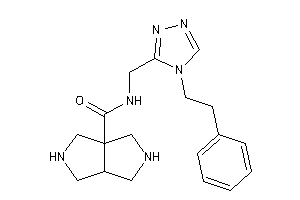 N-[(4-phenethyl-1,2,4-triazol-3-yl)methyl]-2,3,3a,4,5,6-hexahydro-1H-pyrrolo[3,4-c]pyrrole-6a-carboxamide