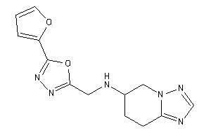 [5-(2-furyl)-1,3,4-oxadiazol-2-yl]methyl-(5,6,7,8-tetrahydro-[1,2,4]triazolo[1,5-a]pyridin-6-yl)amine