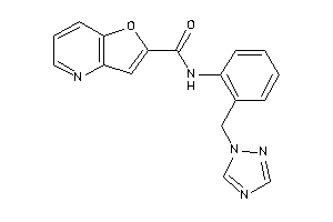 N-[2-(1,2,4-triazol-1-ylmethyl)phenyl]furo[3,2-b]pyridine-2-carboxamide