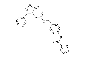 N-[4-[[[2-(4-phenyl-2-thioxo-4-thiazolin-3-yl)acetyl]amino]methyl]phenyl]-2-furamide
