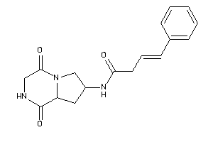 Image of N-(1,4-diketo-2,3,6,7,8,8a-hexahydropyrrolo[1,2-a]pyrazin-7-yl)-4-phenyl-but-3-enamide