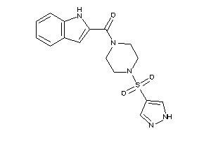 1H-indol-2-yl-[4-(1H-pyrazol-4-ylsulfonyl)piperazino]methanone