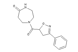 1-(3-phenyl-2-isoxazoline-5-carbonyl)-1,4-diazepan-5-one