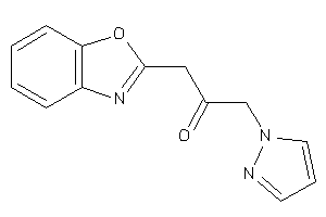 1-(1,3-benzoxazol-2-yl)-3-pyrazol-1-yl-acetone