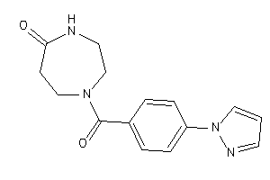 1-(4-pyrazol-1-ylbenzoyl)-1,4-diazepan-5-one