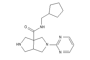 N-(cyclopentylmethyl)-5-(2-pyrimidyl)-1,2,3,3a,4,6-hexahydropyrrolo[3,4-c]pyrrole-6a-carboxamide