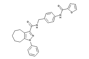 N-[4-(2-furoylamino)benzyl]-1-phenyl-5,6,7,8-tetrahydro-4H-cyclohepta[c]pyrazole-3-carboxamide