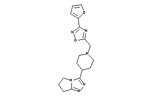 5-[[4-(6,7-dihydro-5H-pyrrolo[2,1-c][1,2,4]triazol-3-yl)piperidino]methyl]-3-(2-furyl)-1,2,4-oxadiazole