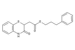 2-(3-keto-4H-1,4-benzothiazin-2-yl)acetic Acid 3-phenylpropyl Ester