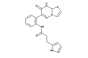 N-[2-(7-keto-8,8a-dihydrothiazolo[3,2-b][1,2,4]triazin-6-yl)phenyl]-3-(1H-pyrazol-5-yl)propionamide
