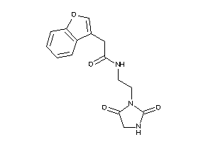 2-(benzofuran-3-yl)-N-[2-(2,5-diketoimidazolidin-1-yl)ethyl]acetamide