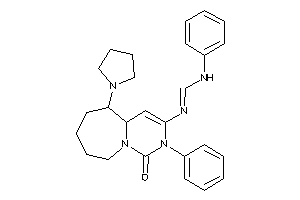 N'-(1-keto-2-phenyl-5-pyrrolidino-4a,5,6,7,8,9-hexahydropyrimido[1,6-a]azepin-3-yl)-N-phenyl-formamidine