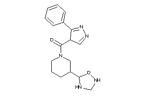 [3-(1,2,4-oxadiazolidin-5-yl)piperidino]-(3-phenyl-4H-pyrazol-4-yl)methanone