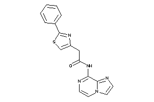N-imidazo[1,2-a]pyrazin-8-yl-2-(2-phenylthiazol-4-yl)acetamide