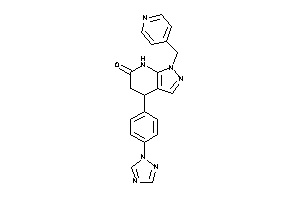 1-(4-pyridylmethyl)-4-[4-(1,2,4-triazol-1-yl)phenyl]-5,7-dihydro-4H-pyrazolo[3,4-b]pyridin-6-one