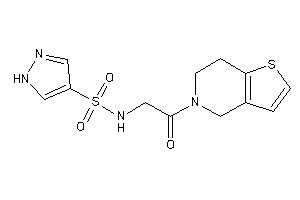 N-[2-(6,7-dihydro-4H-thieno[3,2-c]pyridin-5-yl)-2-keto-ethyl]-1H-pyrazole-4-sulfonamide