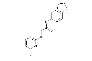 N-indan-5-yl-2-[(6-keto-1H-pyrimidin-2-yl)thio]acetamide