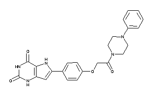 6-[4-[2-keto-2-(4-phenylpiperazino)ethoxy]phenyl]-1,5-dihydropyrrolo[3,2-d]pyrimidine-2,4-quinone