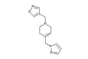 4-[[4-(pyrazol-1-ylmethyl)-3,6-dihydro-2H-pyridin-1-yl]methyl]isoxazole