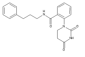 2-(2,4-diketohexahydropyrimidin-1-yl)-N-(3-phenylpropyl)benzamide