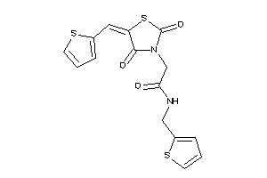 2-[2,4-diketo-5-(2-thenylidene)thiazolidin-3-yl]-N-(2-thenyl)acetamide