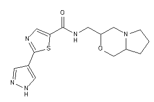 N-(3,4,6,7,8,8a-hexahydro-1H-pyrrolo[2,1-c][1,4]oxazin-3-ylmethyl)-2-(1H-pyrazol-4-yl)thiazole-5-carboxamide