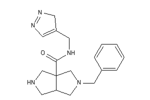 5-benzyl-N-(3H-pyrazol-4-ylmethyl)-1,2,3,3a,4,6-hexahydropyrrolo[3,4-c]pyrrole-6a-carboxamide