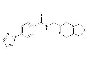 N-(3,4,6,7,8,8a-hexahydro-1H-pyrrolo[2,1-c][1,4]oxazin-3-ylmethyl)-4-pyrazol-1-yl-benzamide