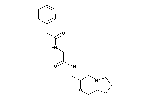 Image of N-(3,4,6,7,8,8a-hexahydro-1H-pyrrolo[2,1-c][1,4]oxazin-3-ylmethyl)-2-[(2-phenylacetyl)amino]acetamide