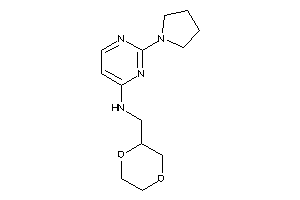 Image of 1,4-dioxan-2-ylmethyl-(2-pyrrolidinopyrimidin-4-yl)amine