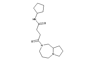 4-(1,3,4,5,7,8,9,9a-octahydropyrrolo[1,2-a][1,4]diazepin-2-yl)-N-cyclopentyl-4-keto-butyramide