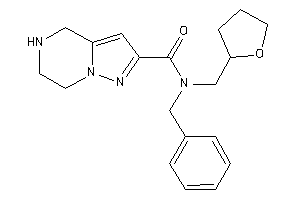 N-benzyl-N-(tetrahydrofurfuryl)-4,5,6,7-tetrahydropyrazolo[1,5-a]pyrazine-2-carboxamide