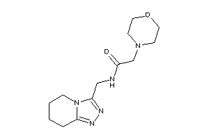 2-morpholino-N-(5,6,7,8-tetrahydro-[1,2,4]triazolo[4,3-a]pyridin-3-ylmethyl)acetamide