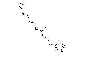 N-[3-(cyclopropylamino)propyl]-3-(1H-tetrazol-5-ylthio)propionamide